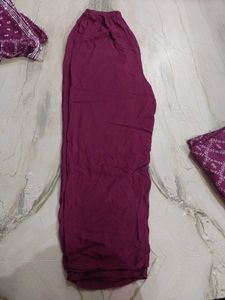 Elegant Purple Embroidered Kurta Set