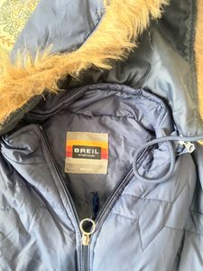Blue Padded Hooded Jacket