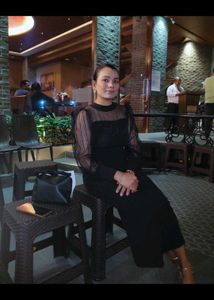 Black Sheer Sleeve Dress