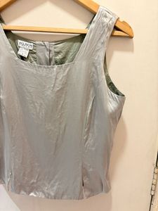 Square Neck Vintage Grey  Tank Top