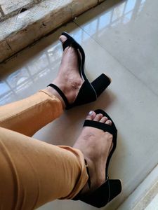 Black Ankle Strap Heels