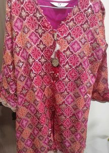 Straight Cut Women Dress With Dupatta Nd Palazzo