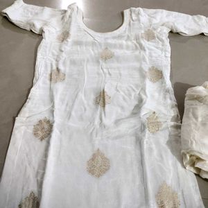 🥰White Silk Suit💥