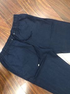Casual Navy Blue Lower Waist 32