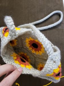 Crochet Hexagon Sling Bag