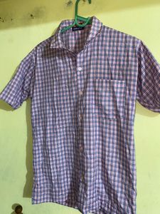 Checked Short Sleeve Shirt