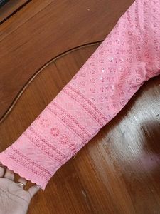 Kurti With All Over Chumky Work