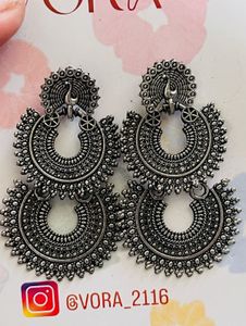 Woman Oxide Earring set of 3 festival Earrings