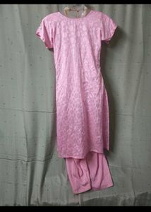 Baby Pink Rasgulla Dress . Heavy Duppata