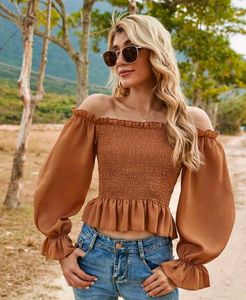 Off Shoulder peach Top