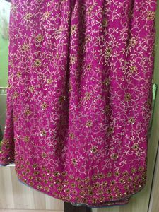 Pink 🩷 Full Work Saree