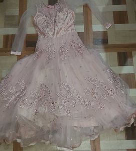 Beautiful 5 Layer Peach Gown