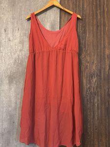 Coral Hi-Lo Dress