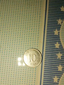 1988 India 10 Paise Coin