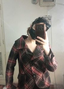 Vintage Plaid Blazer