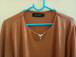 Minimalistic Nude Pink Coloured Tunic Top