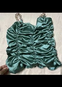 Green Chain Strap Top