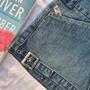 Y2K Micro Mini Denim Skirt