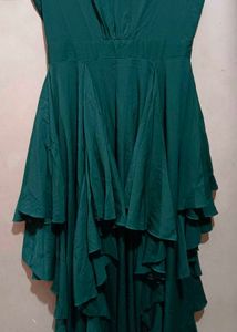 Bottle Green Stylish Maxi Dress