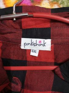 *NEW* Red &amp; Black Plaid Women Shirt