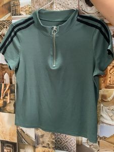 Green Striped Tee