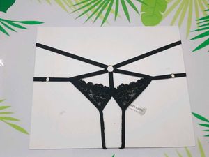 (800)New Black Lace Strappy Thong G-String Lingeri