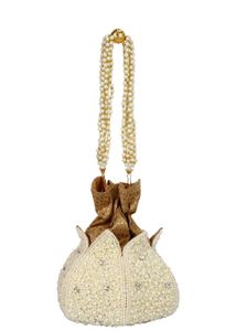 Elegant Pearl Potli Clutch /Exclusive Party Bag