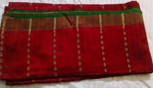 Elegant Red &amp; Gold Saree