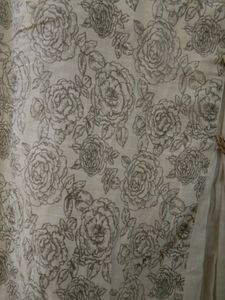 Olive-Roses Printed Kurta