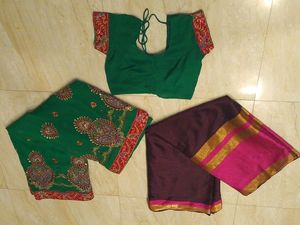 Dhamaka Saree 🪔 BUY1 GET1 FREE 1BLOUSE