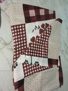 Cotton Double Bed Sheet With 2 PillowCover