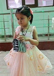 (1-2.5Yr )Princess Peach Colour Frock