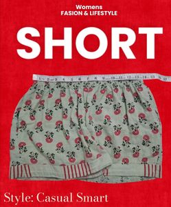🌺Flower Pertten Design Short Cotton XL
