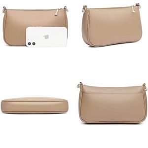 Beige Shoulder Bag with Coin Purse