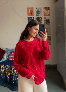 Red Pullover Sweater