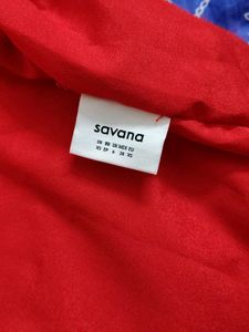 Red Ruffle Detail Dress