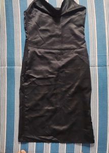 Sleek Black Slip Dress