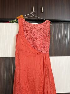 Coral Sleeveless Maxi Dress