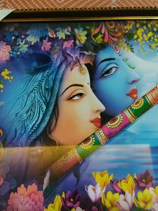 Radha Krishna Framed Art