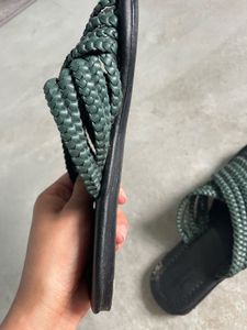 Woven Green Slides
