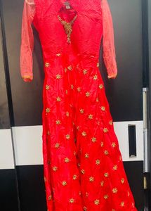 Dark pink Ethnic Gown