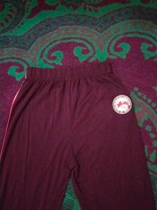Burgundy Track Pants