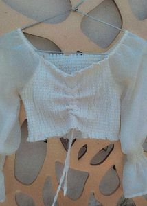 White Crop Top
