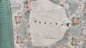 Chinkankari Cotton White Shirt
