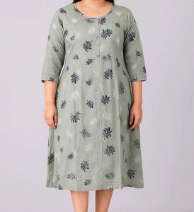 Grey A-line Kurti