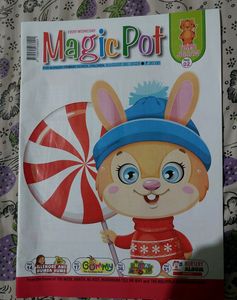 Pack of 4- MagicPot Kids All in One Activity Magazine with Free LED Watch