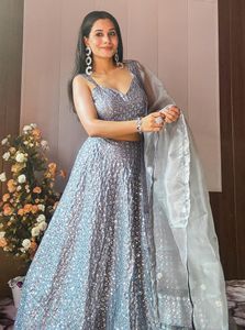 🆕️🆕️Kasturi crep silk lehnga with sequins work