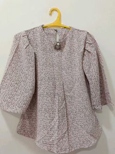 Floral Print 3/4 Sleeve Blouse
