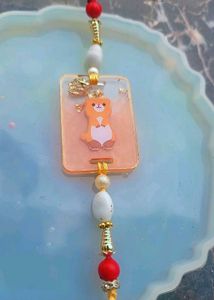 Ganesh Rakhi - Turquoise &amp; Gold