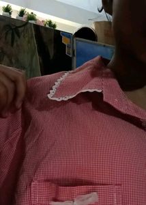 Cute Pink Trimmed Shirt